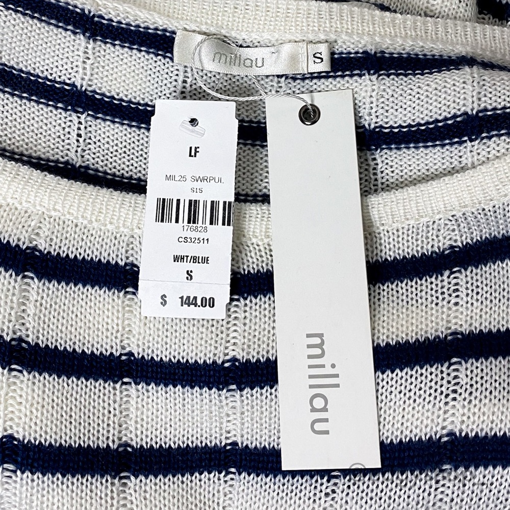 LF | Millau Crop Boxy S/S Striped Sweater - Picture 5 of 7